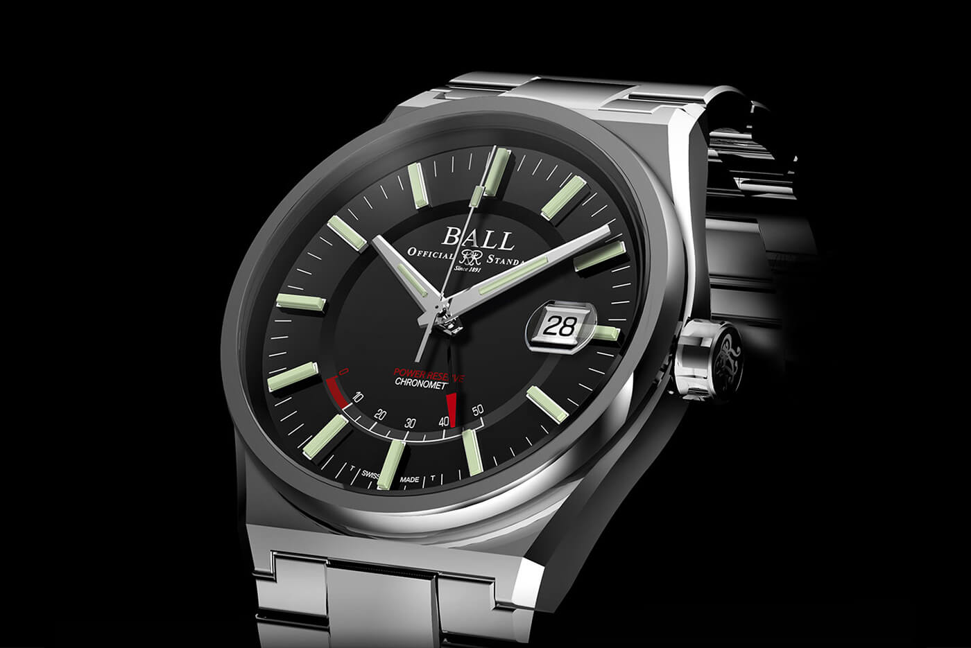 介紹:Ball Roadmaster Icebreaker 904L 鋼制腕表-復刻表