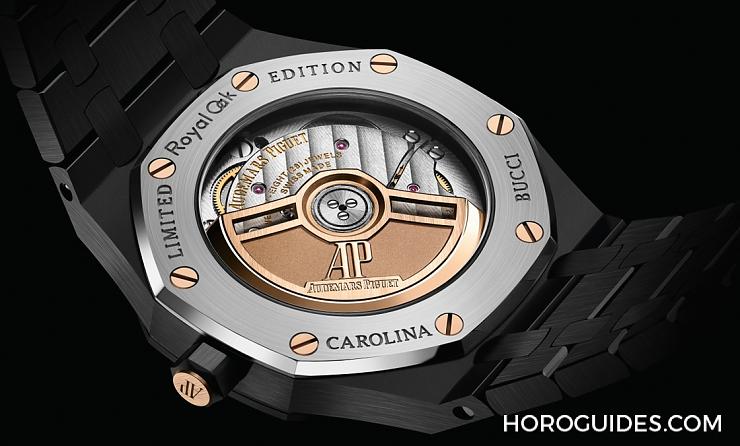 這樣的鏡面虹彩-愛彼皇家橡樹34毫米黑色陶瓷自動上鏈腕表Carolina Bucci限量版-復刻表