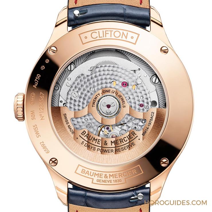 自有機(jī)芯性能再精進(jìn)｜Baume & Mercier克里頓Baumatic星期日期及月相-復(fù)刻表