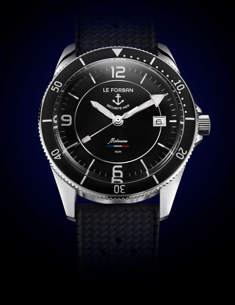 法國小眾機(jī)械手表海軍藍(lán)Le Forban Sécurité Mer Malouine-復(fù)刻表