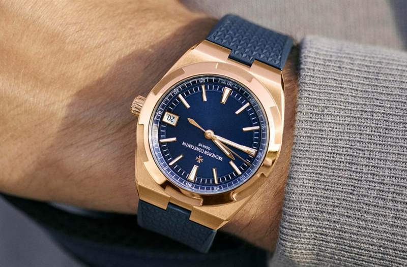 江詩(shī)丹頓2020新作！Vacheron Constantin Overseas自動(dòng)上鏈腕表帶來(lái)典雅粉紅金X藍(lán)面設(shè)定-復(fù)刻表