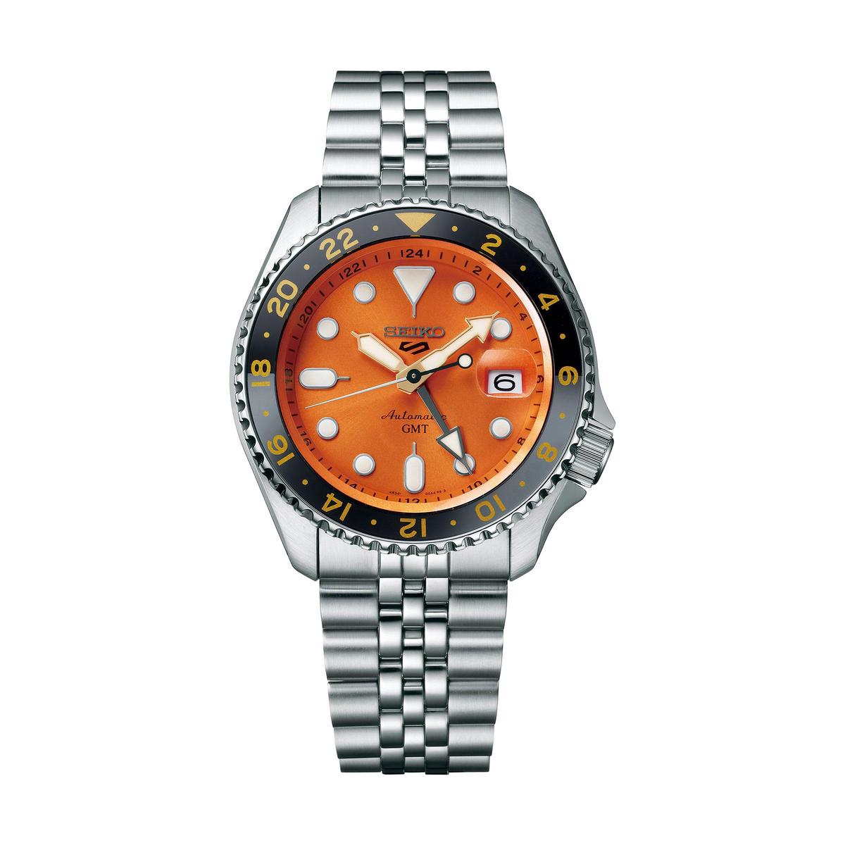 最親民的GMT機(jī)械表!SEIKO 5 Sports推出全新GMT 系列-復(fù)刻表