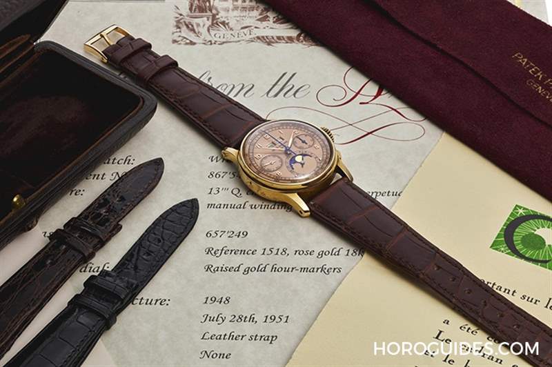 埃及王子的百達(dá)翡麗Ref.1518「 Pink on Pink」，創(chuàng)下該型號第二高價-復(fù)刻表