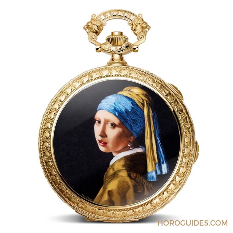 以《戴珍珠耳環的少女》入作：江詩丹頓閣樓工匠西敏寺鐘聲自鳴報時懷表Tribute to Johannes Vermeer-復刻表