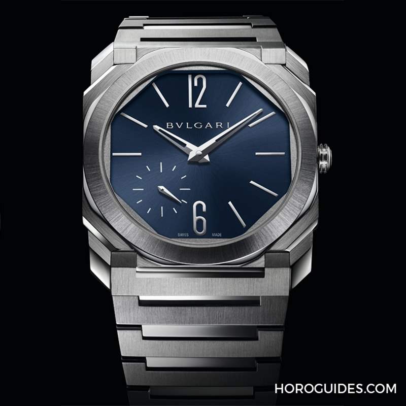 這樣的喀什米爾藍面,美絕了!BVLGARI Octo Finissimo超薄兩地時間計時碼表-復刻表