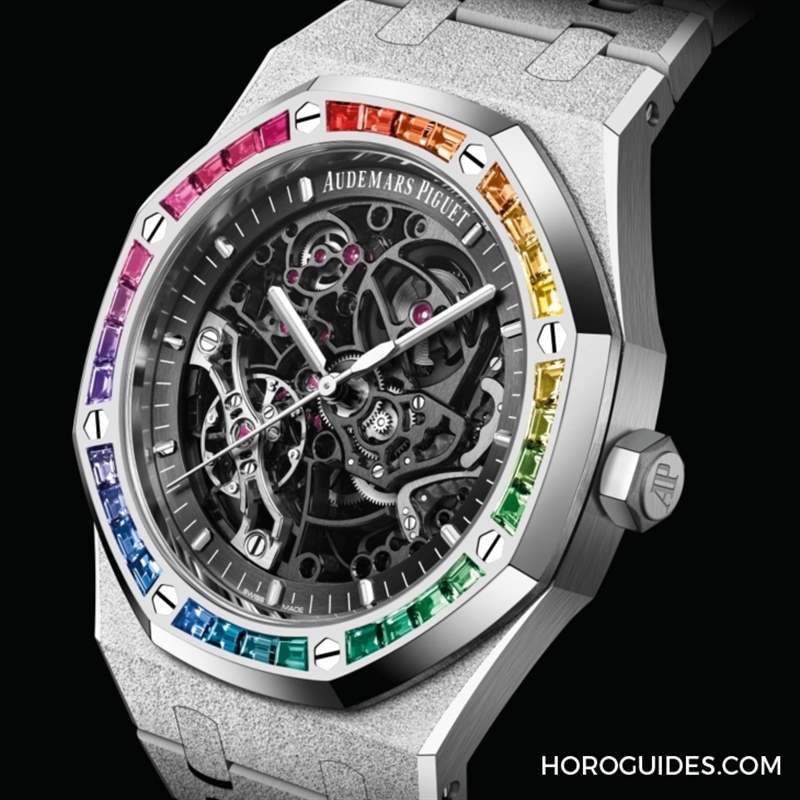 紫水晶圈！霜金彩虹圈！這是愛彼皇家橡樹表系里的盛世美顏-復刻表