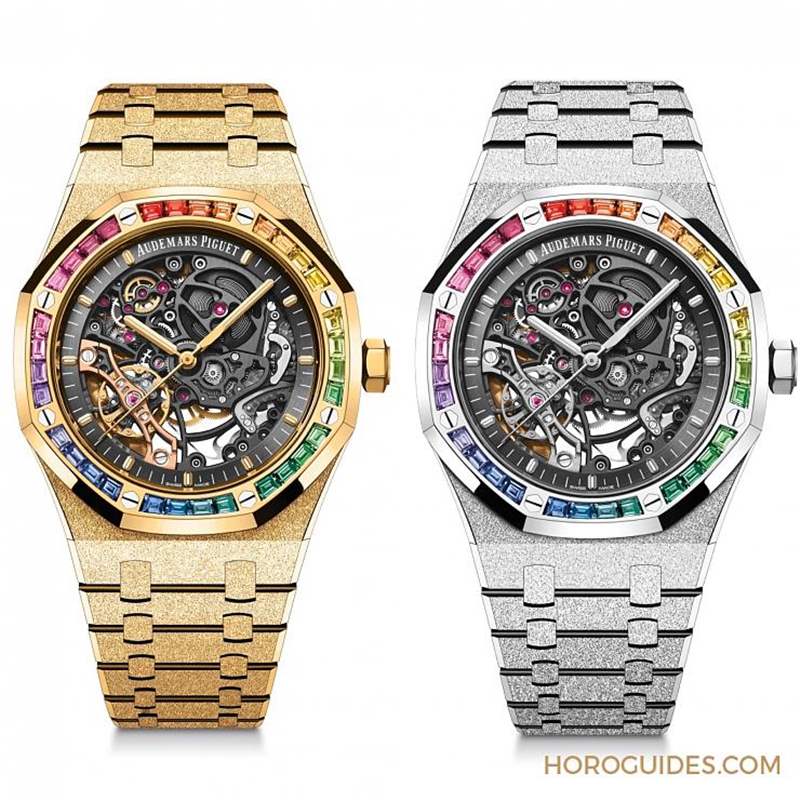 紫水晶圈！霜金彩虹圈！這是愛彼皇家橡樹表系里的盛世美顏-復刻表