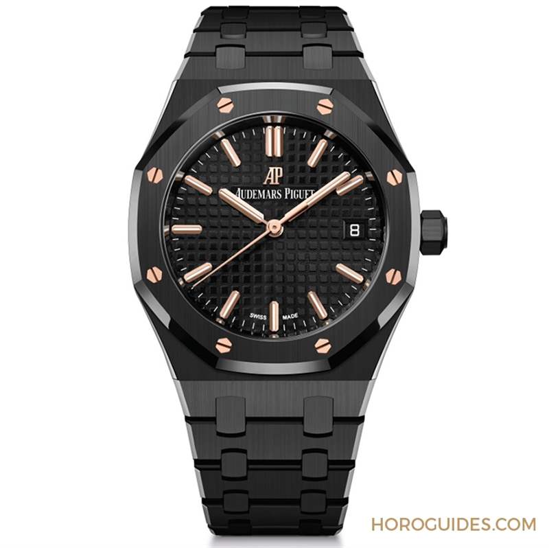 愛彼新作連發！皇家橡樹34mm自動上鏈腕表-黑陶瓷款＆淺藍面霜金款-復刻表