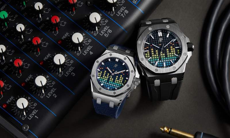 這不是P圖！在經(jīng)典格紋上大做音樂，愛彼皇家橡樹離岸型音樂特別版-復刻表