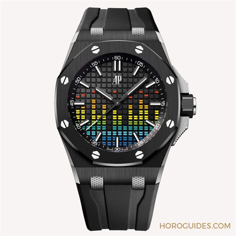 這不是P圖！在經(jīng)典格紋上大做音樂，愛彼皇家橡樹離岸型音樂特別版-復刻表