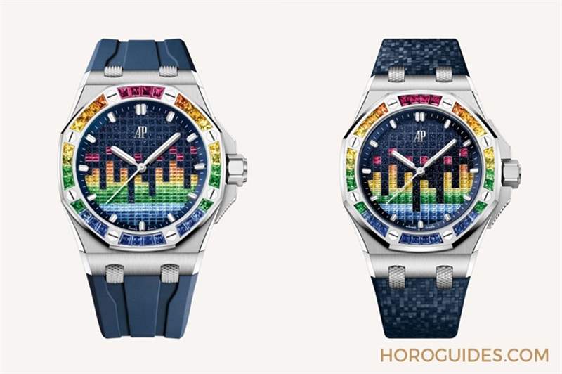 這不是P圖！在經(jīng)典格紋上大做音樂，愛彼皇家橡樹離岸型音樂特別版-復刻表