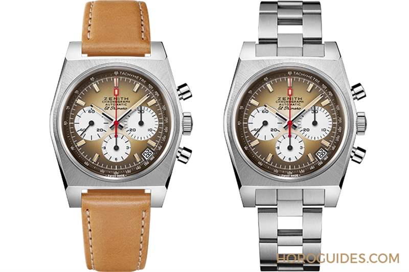 暖棕?zé)熝{(diào)面盤(pán)｜ZENITH Chronomaster Revival A385復(fù)刻版腕表-復(fù)刻表