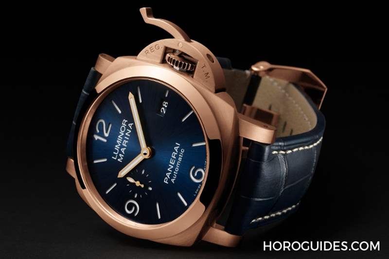 沛納海Goldtech?紅金的獨家魅力｜Luminor Marina Goldtech? 紅金44mm-PAM01112-復(fù)刻表