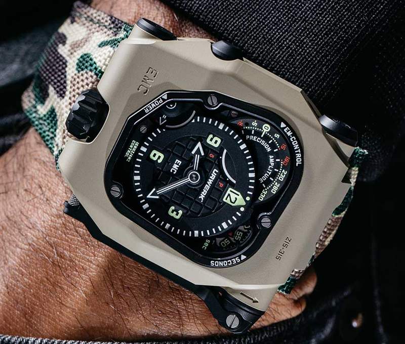 宇舶大爆炸整體陶瓷-URWERK EMC 時(shí)間獵人沙漠鼠尾草-復(fù)刻表