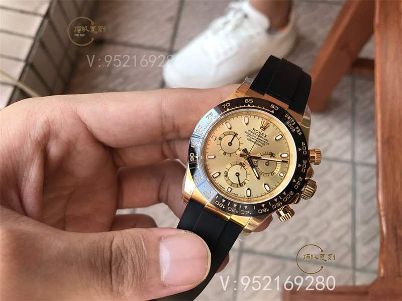 N廠勞力士迪通拿m116518ln間金膠帶復(fù)刻表做工怎么樣,內(nèi)附實拍圖-復(fù)刻表