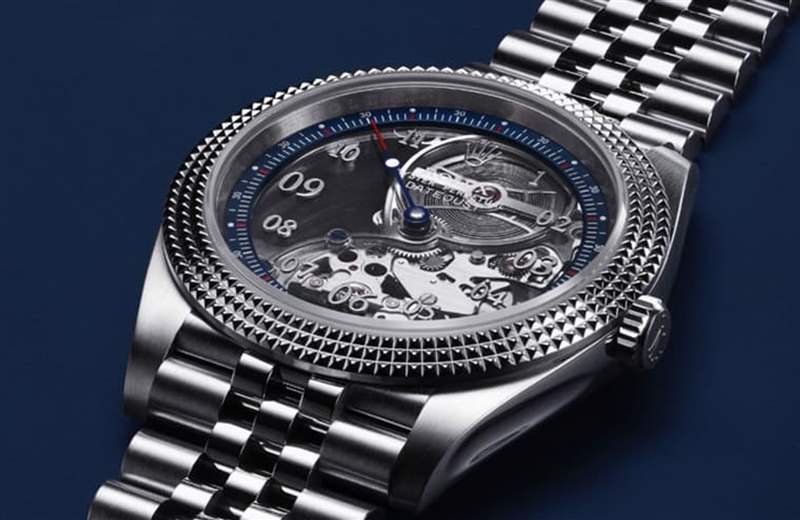 錶款改用古董懷錶會採用的單指針設(shè)計(jì),突顯手錶的孤獨(dú)意境,同時(shí)看起來也非常獨(dú)特。(Source:Artisans de Genève) 意大利鋼門GiGi勞力士Datejust鏤空改裝表極吸睛命名:孤獨(dú)時(shí)光-復(fù)刻表