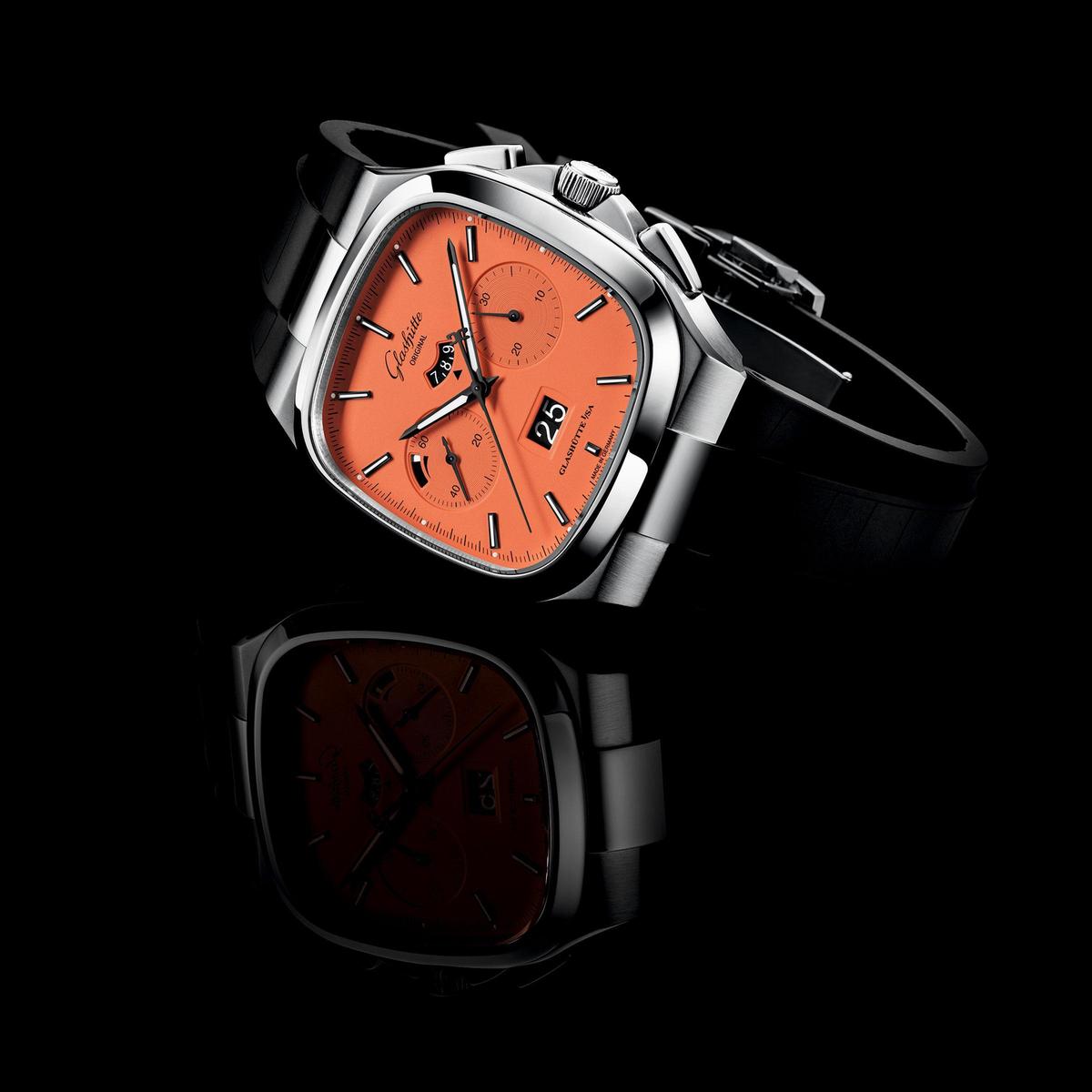 華麗復古新色登場!格拉蘇蒂原創Seventies大日期計時碼表限量版-復刻表