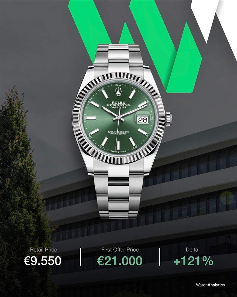 Rolex綠面手表Datejust、Day-Date首波行情曝光228238炒逾百萬-復刻表