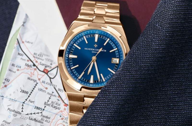 江詩(shī)丹頓2020新作！ Vacheron Constantin Overseas自動(dòng)上鏈腕表帶來(lái)典雅粉紅金X藍(lán)面設(shè)定
