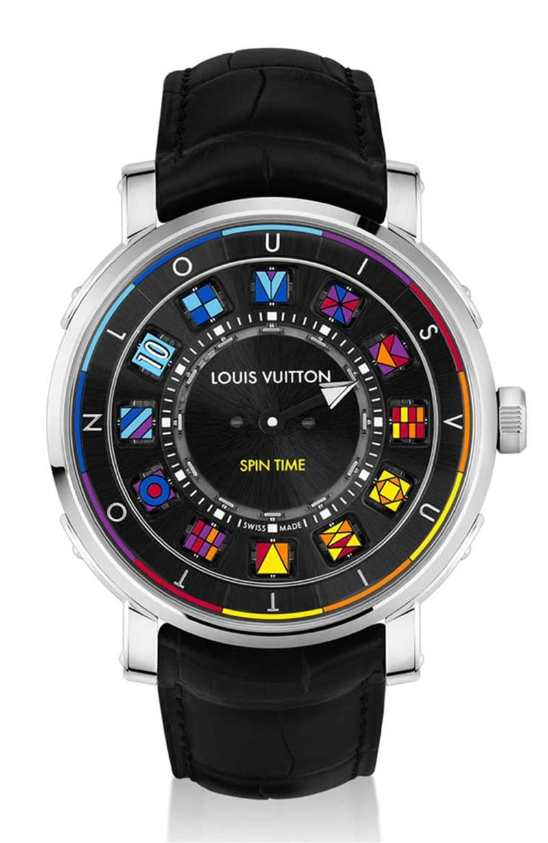 LOUIS VUITTON ESCALE系列 Q5DG20 (LOUIS VUITTON) LV鋼殼手表二連發(fā)招牌翻轉(zhuǎn)數(shù)字方塊創(chuàng)新吸睛銀灰、彩色應(yīng)百客-復刻表