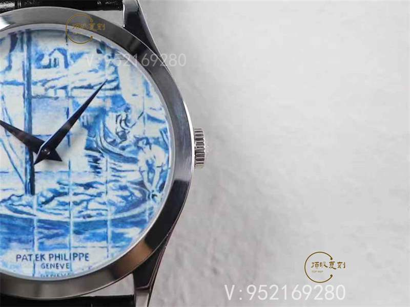 FL廠百達翡麗5089G「太加斯河上垂釣」琺瑯工藝復刻表做工怎么樣-復刻表