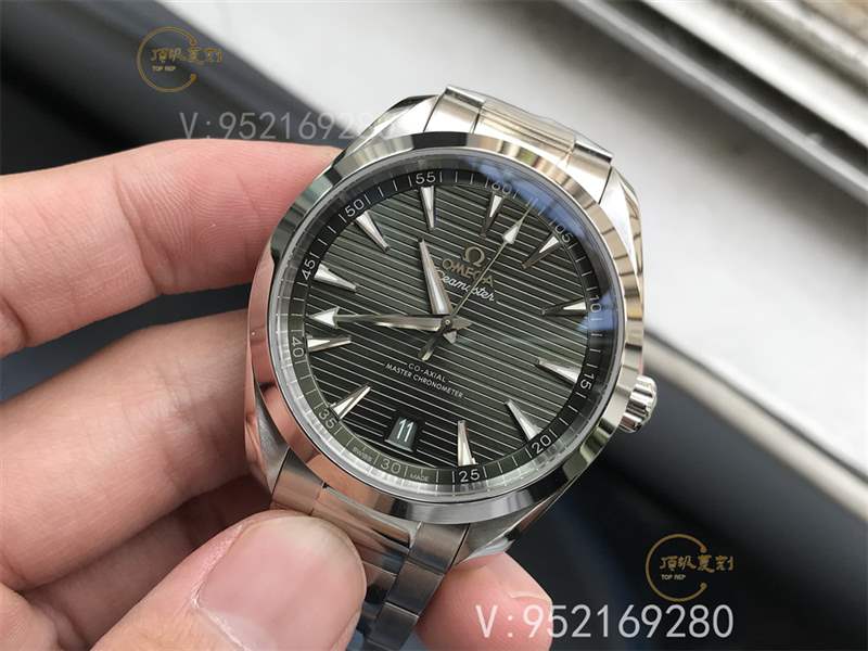 VS廠歐米茄海馬150柚木綠盤復刻做工怎么樣-逢綠必火Aqua Terra新配色-復刻表
