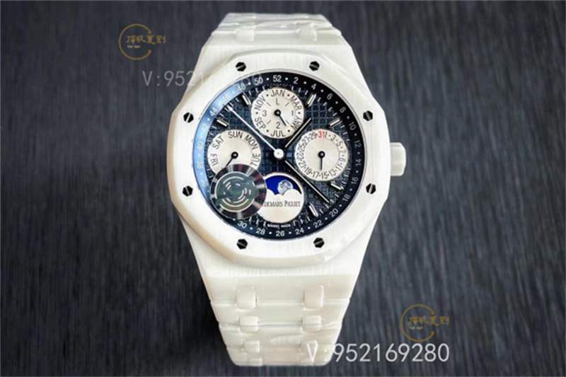 APS廠AP愛彼萬年歷白陶瓷AP26579計(jì)時(shí)表復(fù)刻做工怎么樣-復(fù)刻表