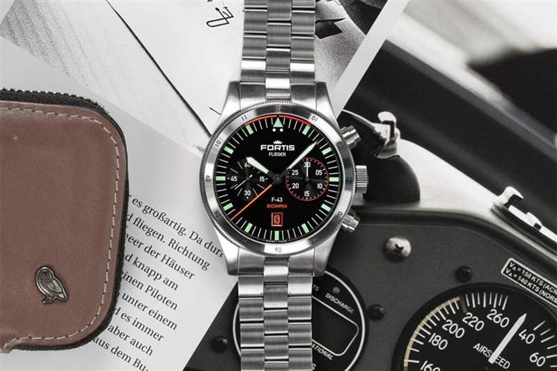 俄羅斯小眾手表富通Fortis Flieger F-43 Bicompax-復刻表