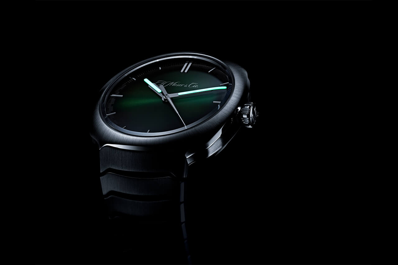 獨(dú)特的綠色表盤(pán)手表H. Moser & Cie Streamliner-復(fù)刻表