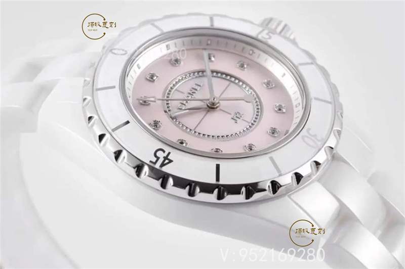 XF廠香奈兒J12系列陶瓷石英女士復(fù)刻表粉盤做工怎么樣-復(fù)刻表