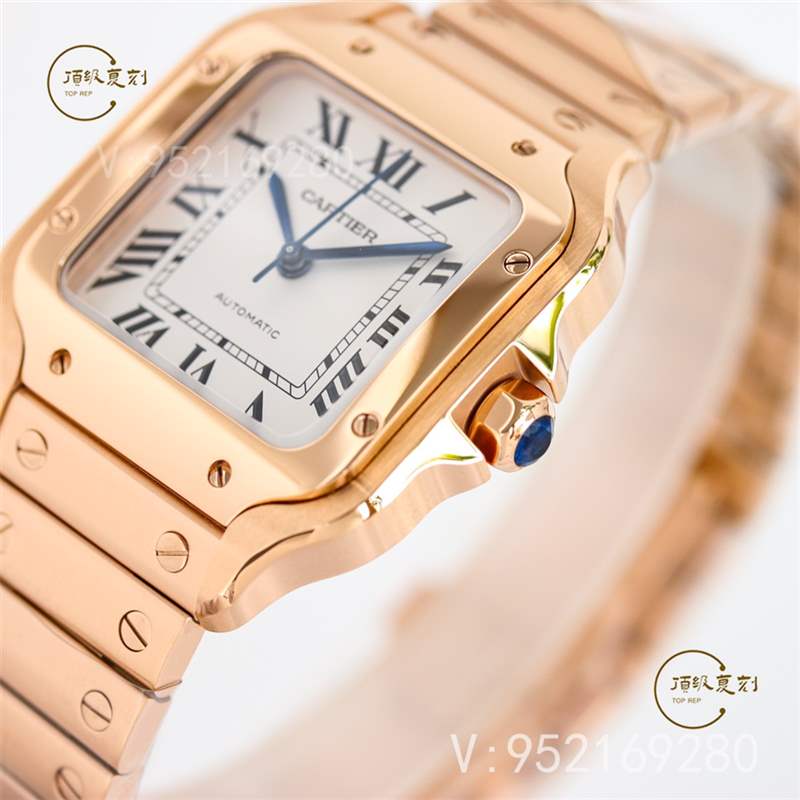 GF廠卡地亞35mm中號山度士復刻表新品做工評測-復刻表