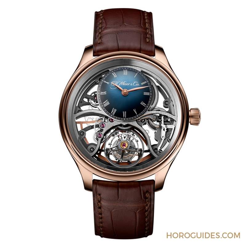 賀高登鐘表50周年！ H. Moser & Cie.勇創者圓柱陀飛輪鏤空紀念腕表限量發行-復刻表
