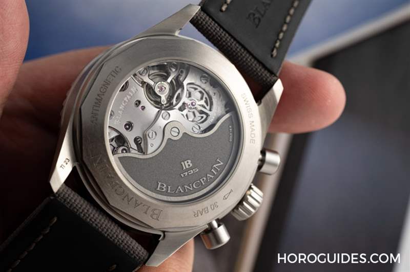 18K紅金藍(lán)面、23級(jí)鈦灰面,Blancpain五十噚深潛器飛返計(jì)時(shí)碼表兩款延伸新作-復(fù)刻表