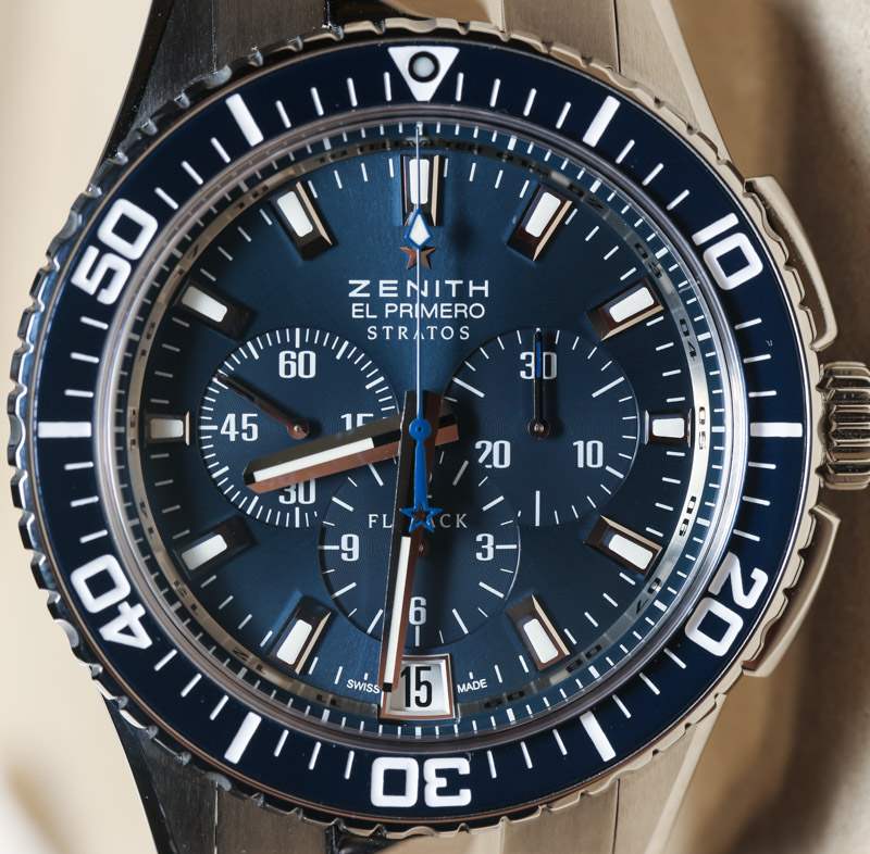 真力時Stratos Flyback藍色腕表上手-復刻表