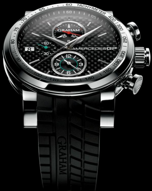 格雷厄姆手表是梅賽德斯GP銀色多功能計(jì)時(shí)腕表-復(fù)刻表