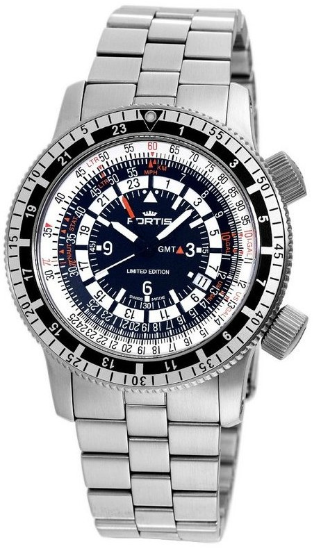 Fortis B-47計算器手表有有趣的忙碌表盤-復刻表