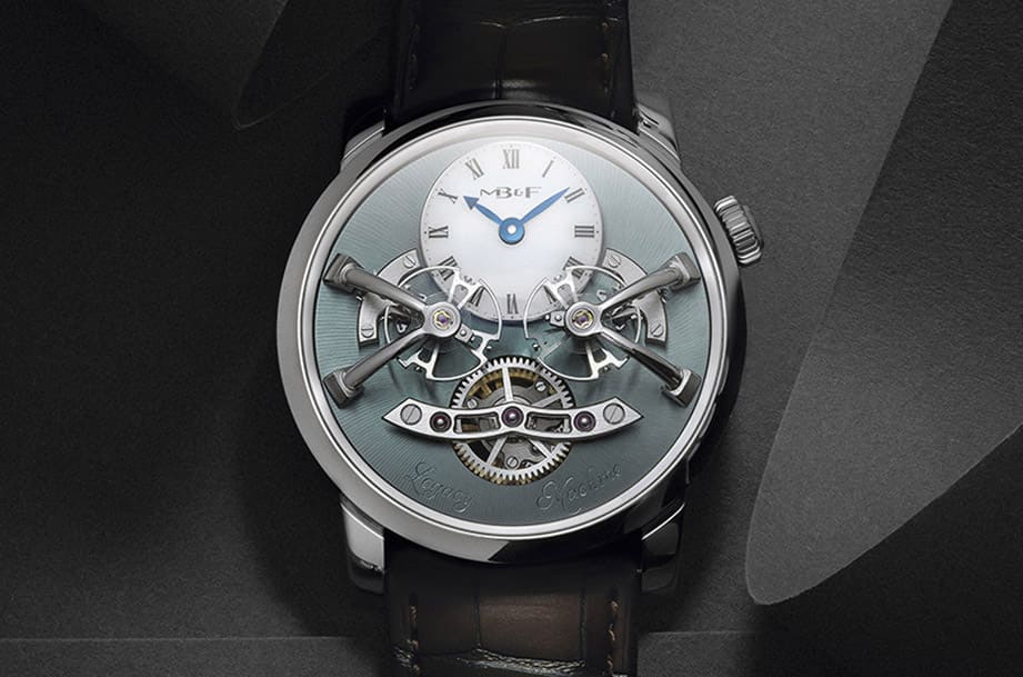 MB&F LM2雙擺輪手表改用鈀金表殼搭海藍(lán)色面盤限量再出擊-復(fù)刻表