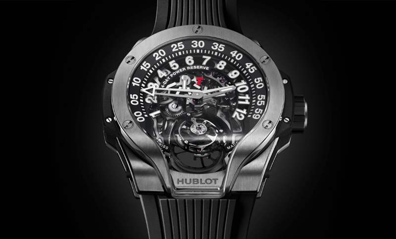 HUBLOT全新MP-13雙軸陀飛輪雙逆跳腕表挑戰(zhàn)極限工藝-復刻表