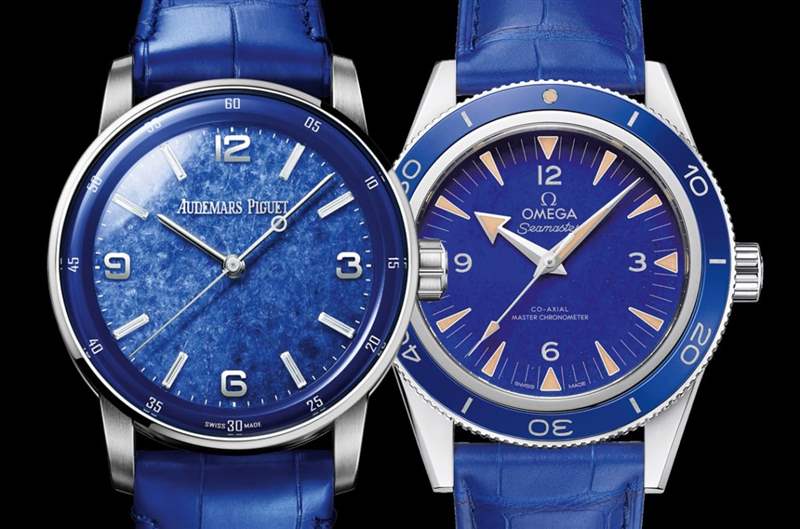 百萬價格寶石面盤自動三針表AP CODE 11.59與歐米茄海馬300米比較-復(fù)刻表