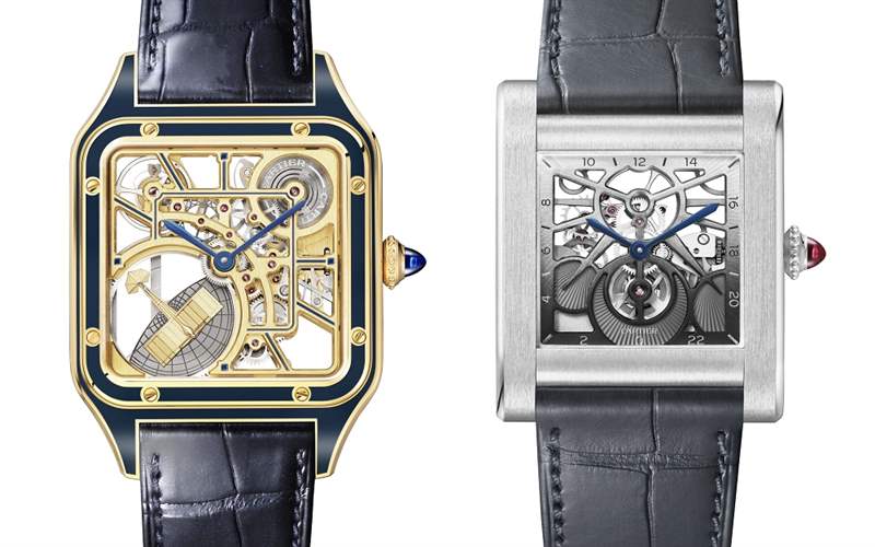 Cartier新品亮點：Santos-Dumont鏤空「小飛機」擺陀，Tank Normale 24小時顯示，Tank Louis Cartier三色金馬賽克-復刻表