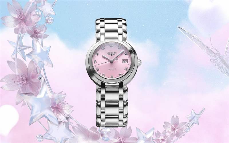 『新表』浪琴推出PrimaLuna女士腕表新作：冰藍與櫻粉-復刻表