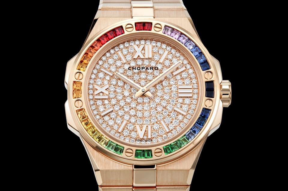 蕭邦A(yù)lpine Eagle阿胖鷹彩虹圈小改款與前作有一個(gè)明顯差異-復(fù)刻表