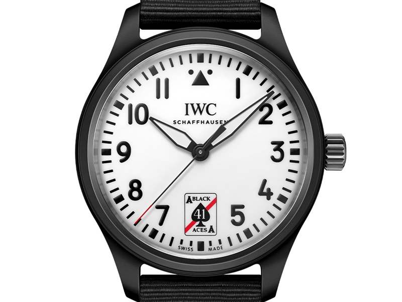 IWC萬國推出Pilot’s Watch Automatic 41 Black Aces黑桃A特別版腕表：夜光表盤-復(fù)刻表