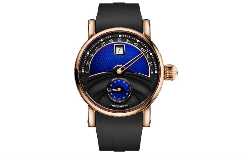 Chronoswiss推出Delphis Oracle數字跳時腕表：藍色琺瑯與璣鏤工藝-復刻表