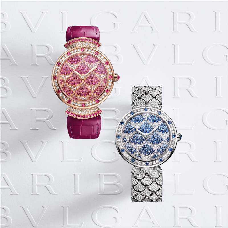 寶格麗推出Divas’ Dream Mosaica高級珠寶腕表:寶石漸變馬賽克 寶格麗推出Divas’ Dream Mosaica高級珠寶腕表:寶石漸變馬賽克-復刻表