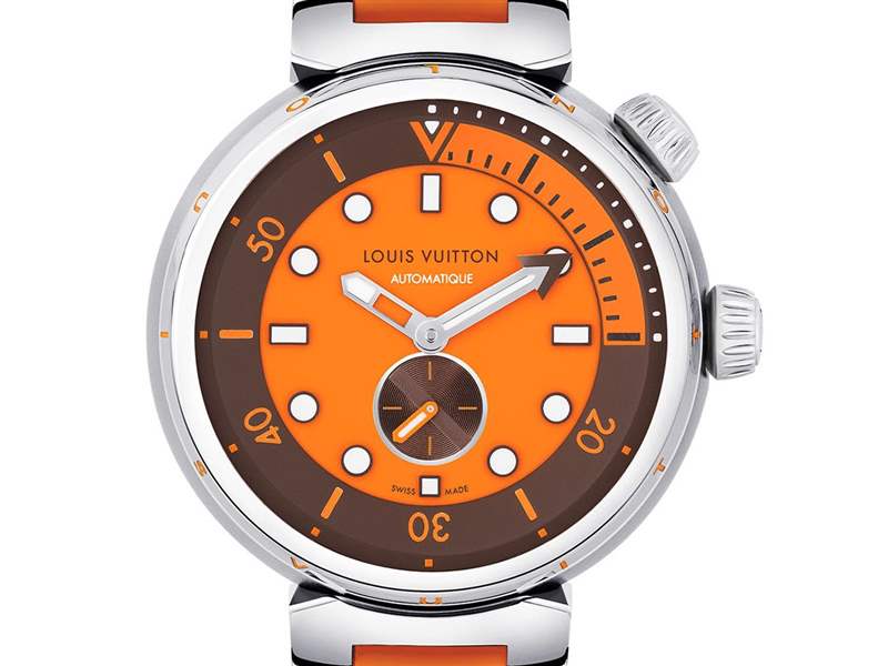 Louis Vuitton推出橙色和綠色版Tambour Street Diver潛水腕表 Louis Vuitton推出橙色和綠色版Tambour Street Diver潛水腕表-復(fù)刻表