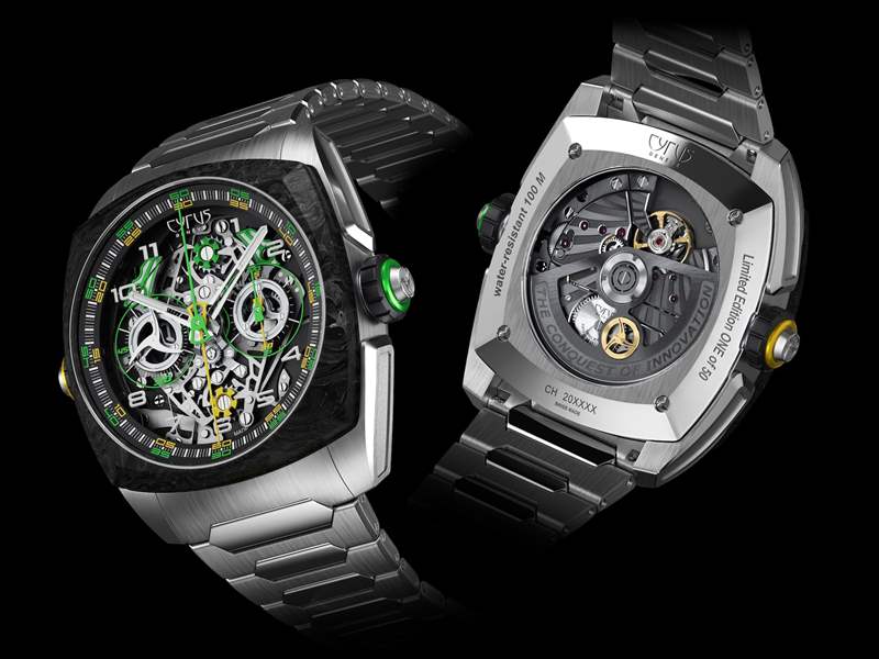 瑞士表廠CYRUS特立獨(dú)行新作大玩復(fù)雜功能可同步測量兩個(gè)時(shí)段-復(fù)刻表