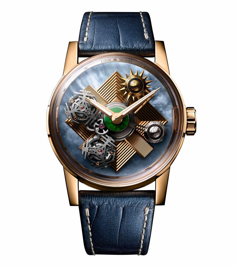 Louis Moinet推出Maya Eclipse獨(dú)一款雙重陀飛輪腕表：瑪雅文明-復(fù)刻表