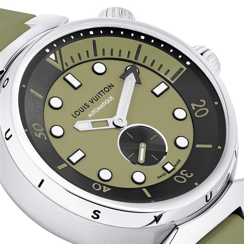Louis Vuitton推出橙色和綠色版Tambour Street Diver潛水腕表 Louis Vuitton推出橙色和綠色版Tambour Street Diver潛水腕表-復(fù)刻表