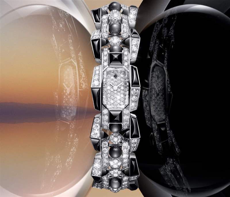 Cartier推出5枚Mécabille高級珠寶腕表:寶石滾珠與方釘元素-復(fù)刻表